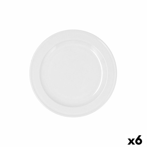Блюдо для десертов Bidasoa Glacial Керамика Белый (20 cm) (Pack 6x) image 3