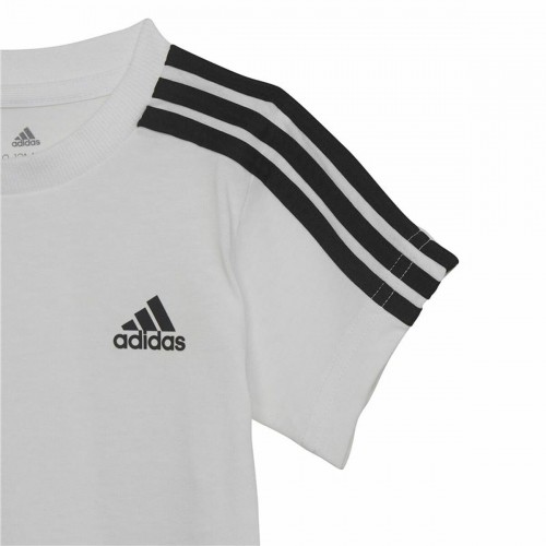 Zīdaiņa Sporta Apģērbs Adidas Three Stripes Melns Balts image 3