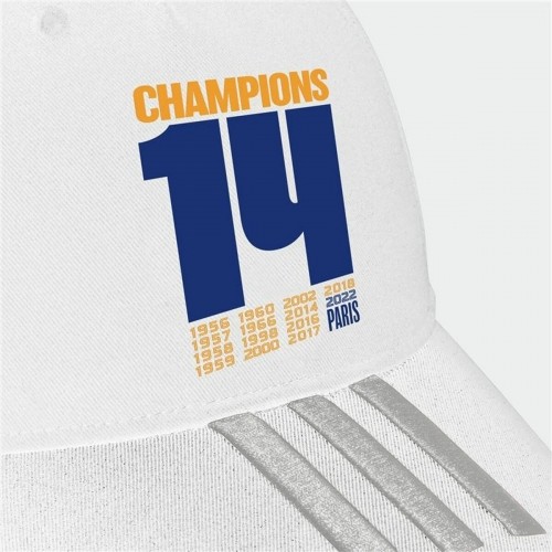 Sporta Cepure Adidas Real Madrid UCL Champions Balts (Viens izmērs) image 3