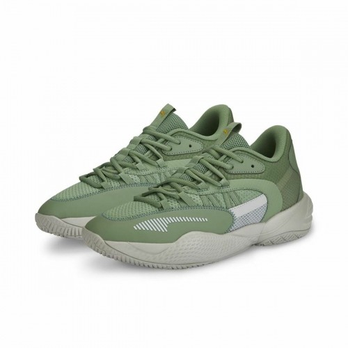 Basketball Shoes for Adults Puma Court Rider 2.0 Green Unisex image 3