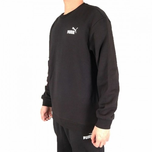 Men’s Sweatshirt without Hood Puma Repeat Graphic Crew Black image 3