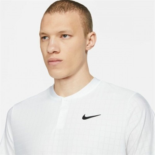 Men’s Short Sleeve Polo Shirt Nike Court Dri-Fit Advantage White image 3