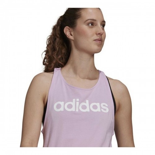 Īsais Sieviešu Tops Adidas Essentials Logo Lavanda image 3