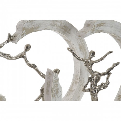 Декоративная фигура DKD Home Decor Серебристый Алюминий Белый Древесина манго современный (32,5 x 10 x 47 cm) (2 штук) image 3