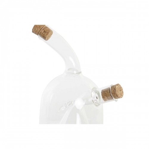 Oil and Vinegar Set DKD Home Decor Прозрачный Kорка Боросиликатное стекло (12 x 10 x 18,6 cm) (540 ml) image 3