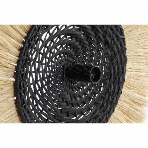 Wall Lamp DKD Home Decor Natural Black Colonial Iron 220 V 25 W Jute (42 x 9 x 42 cm) image 3