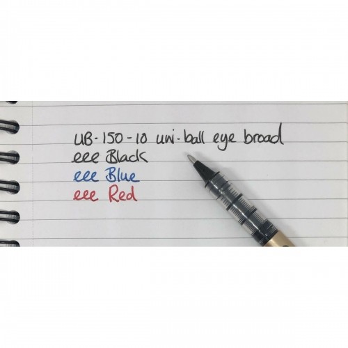 Liquid ink ballpoint pen Uni-Ball Rollerball Eye Broad UB-150 Синий 12 штук image 3