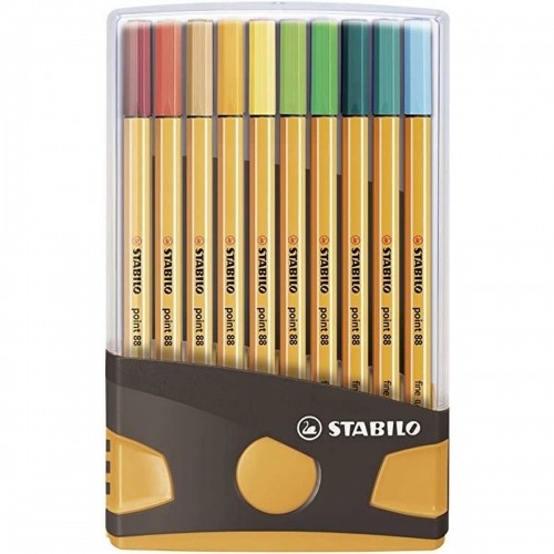 Set of Felt Tip Pens Stabilo Point 88 Case Multicolour image 3