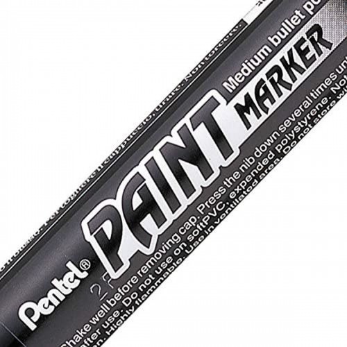 Постоянный маркер Pentel Чёрный 12 штук image 3