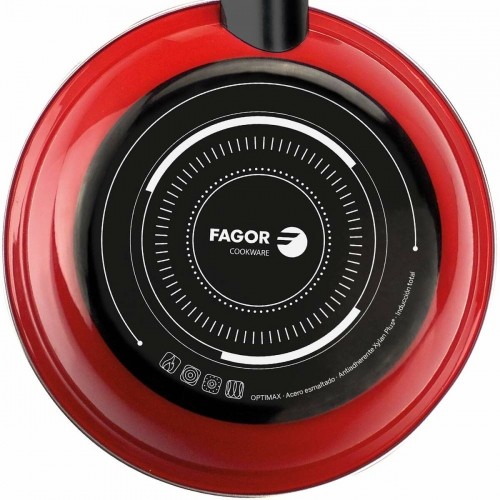 Pan FAGOR Optimax Red Enamelled Steel (Ø 26 cm) image 3