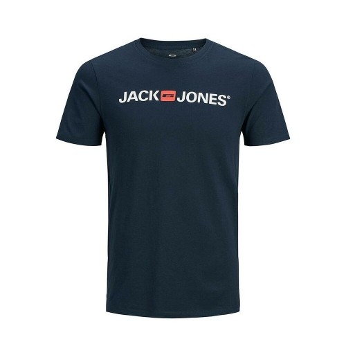Vīriešu Krekls ar Īsām Piedurknēm JJECORP LOGO TEE SS O-NECK NOSS  Jack & Jones  12137126  Tumši Zils image 3