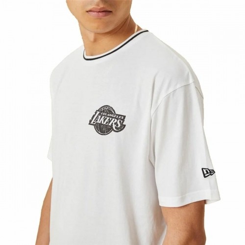 Vīriešu Krekls ar Īsām Piedurknēm New Era Lakers Balts image 3