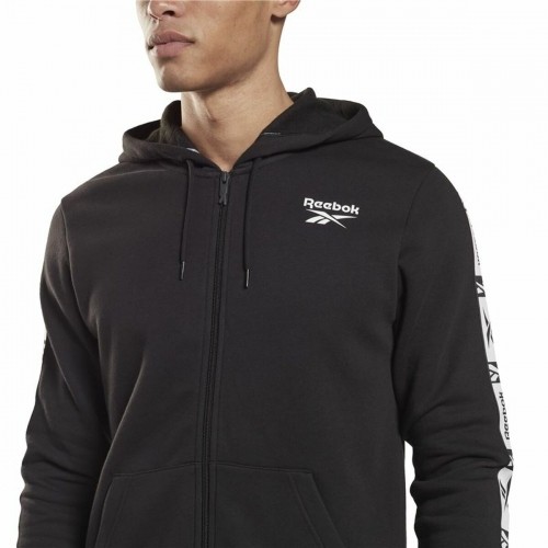 Men's Sports Jacket Reebok Identity Tape FZ Black image 3