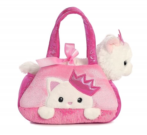 AURORA Fancy Pals Плюш - Кошка-принцесса в розовой сумке, 20 см image 3