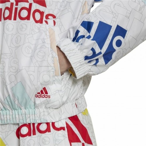 Женская спортивная куртка Adidas Essentials Multi-Colored Logo Белый image 3