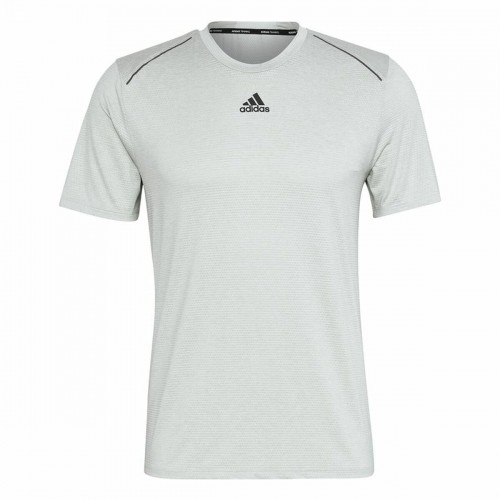 Vīriešu Krekls ar Īsām Piedurknēm Adidas Hiit Gaiši zaļš image 3