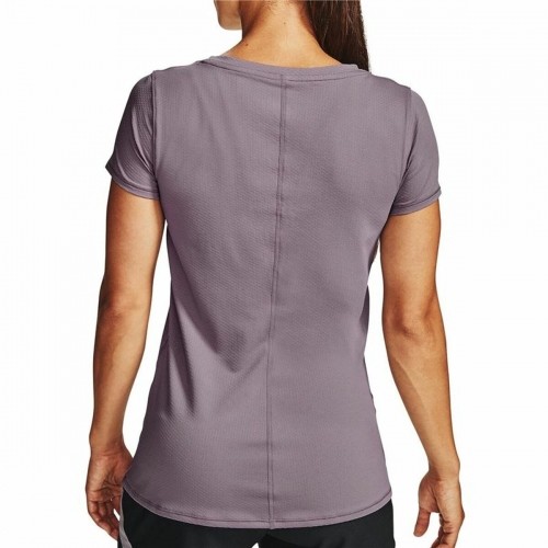 Women’s Short Sleeve T-Shirt Under Armour HeatGear Purple image 3