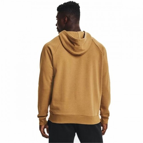 Men’s Hoodie Under Armour Rival Big Logo Ocre image 3
