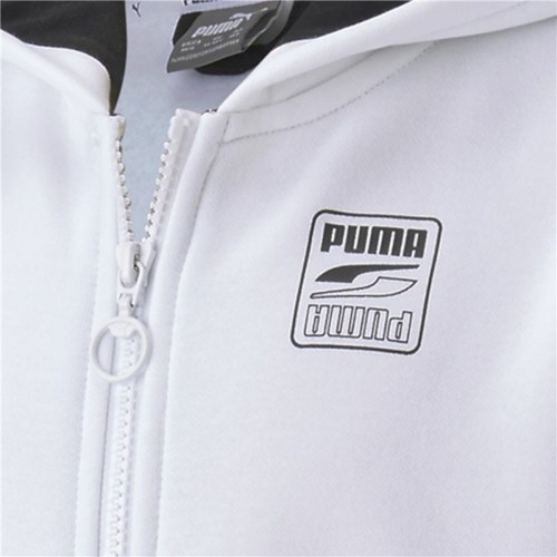 Детская спортивная куртка Rebel Puma Block Full-Zip Hoodie  Белый image 3