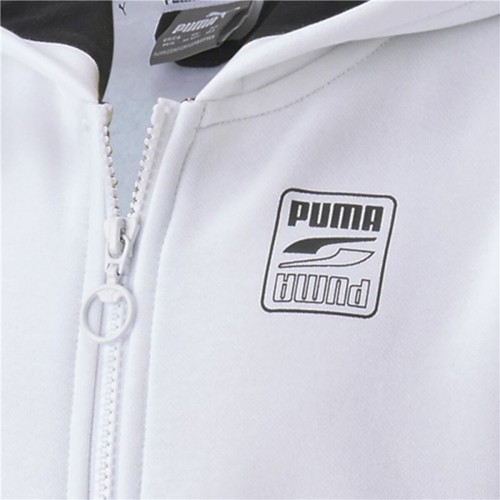 Bērnu Sporta Jaka Rebel Puma Block Full-Zip Hoodie  Balts image 3