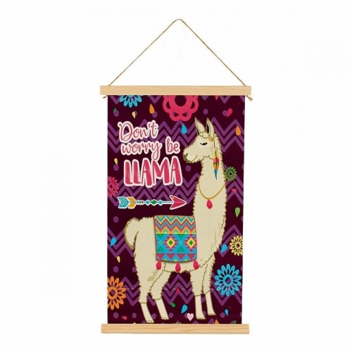 Gift Decor Canvas Llama (1 x 54 x 33 cm) (24 gb.) image 3