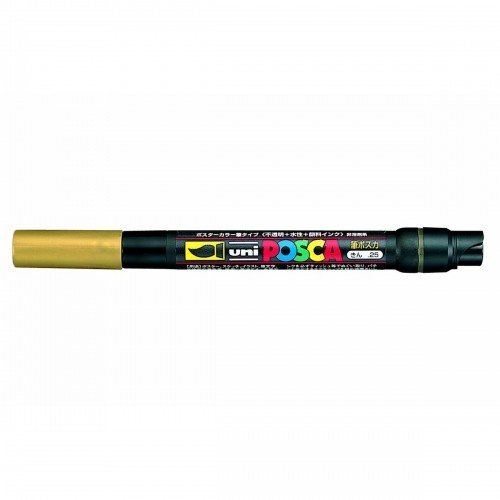 Felt-tip pens POSCA PCF-350 Golden (5 Units) image 3