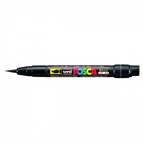 Felt-tip pens POSCA PCF-350 Black (5 Units) image 3