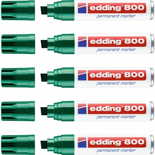 Постоянный маркер Edding 800 Зеленый 5 штук image 3