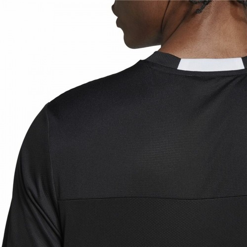 Vīriešu Krekls ar Īsām Piedurknēm Adidas HIIT Melns image 3
