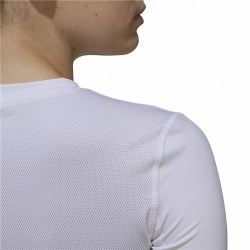 Sieviešu Krekls ar Īsām Piedurknēm Adidas Techfit Training Balts image 3