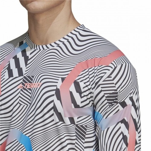 Men’s Long Sleeve T-Shirt Adidas Terrex Primeblue Trail White image 3