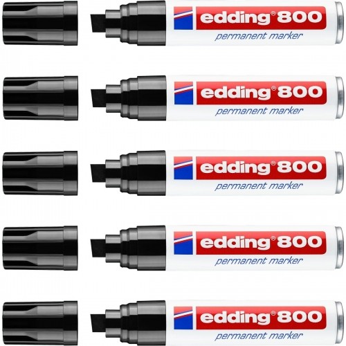 Permanent marker Edding 800 Black (5 Units) image 3