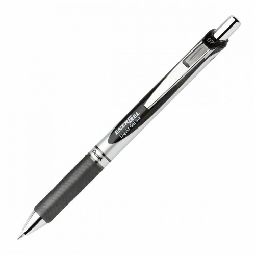 Gela pildspalva Pentel Energel XM Klick Melns 12 gb. image 3