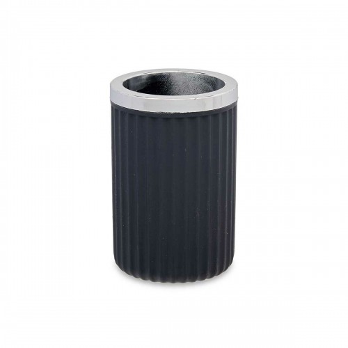 Glass Toothbrush Holder Anthracite Plastic 32 Units (7,5 x 11,5 x 7,5 cm) image 3