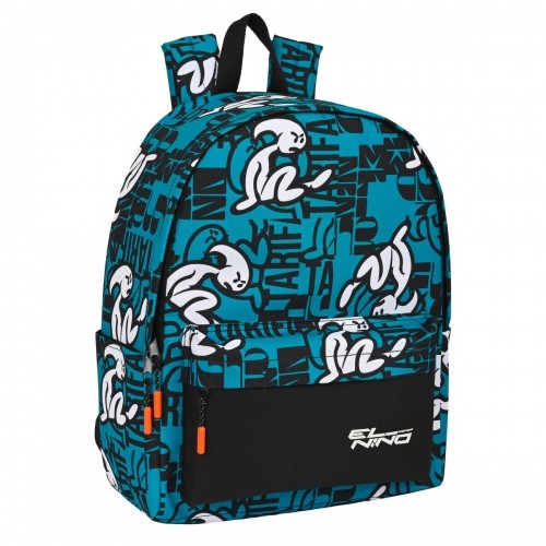 Laptop Backpack El Niño  el niÑo  Black Blue (31 x 40 x 16 cm) image 3