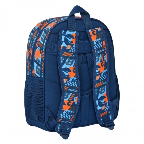 School Bag Hot Wheels Speed club Orange Navy Blue (32 x 38 x 12 cm) image 3