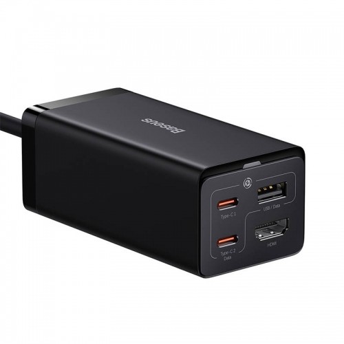 Baseus GaN5 Pro wall charger 2xUSB-C + USB + HDMI, 67W (black) image 3