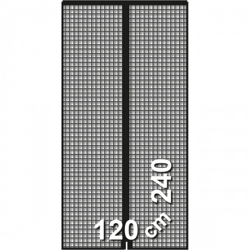 Москитная Сетка Schellenberg Дверцы Магнитный Стекловолокно Антрацитный (120 x 240 cm) image 3