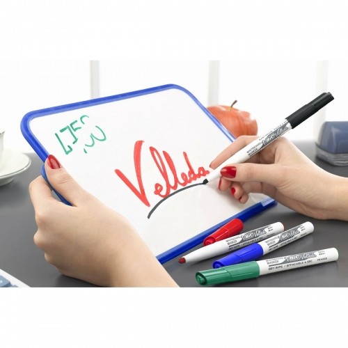 Marker pen/felt-tip pen Bic Velleda 1741 Whiteboard Red (12 Units) image 3