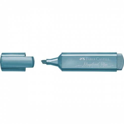 Флуоресцентный маркер Faber-Castell Textliner 46 Электрический синий 10 штук image 3