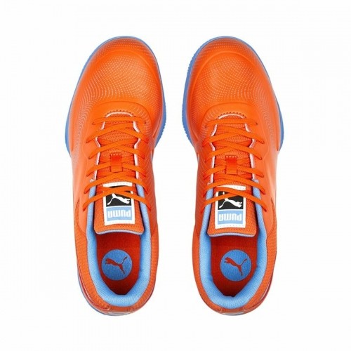 Adult's Indoor Football Shoes Puma Truco III Orange Unisex image 3