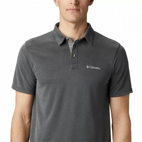 Men’s Short Sleeve Polo Shirt Columbia Nelson Point™ Black image 3