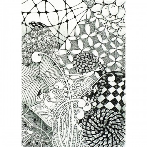 Бумага для рисования Talens Sakura Zentangle Белый 20 Предметы (89 x 89 mm) image 3
