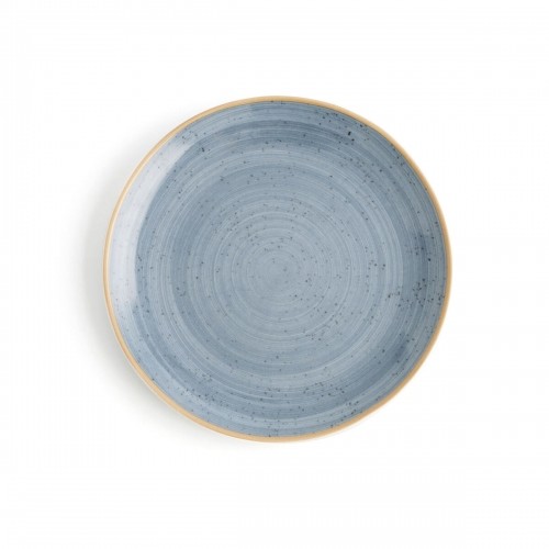 Flat Plate Ariane Terra Blue Ceramic Ø 21 cm (12 Units) image 3