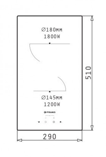 Pyramis Ceramic hob PHC31210FMB image 3