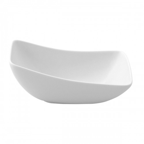 Bowl Ariane Vital Squared Ceramic White (Ø 14 cm) (6 Units) image 3