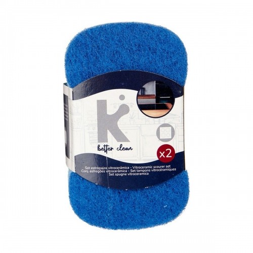 Bigbuy Home Scouring Pads Set Синий Полиуретан волокно (32 штук) image 3