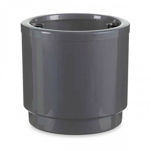 Self-watering flowerpot Silver polypropylene (2 Units) (38 x 37,5 x 38 cm) image 3