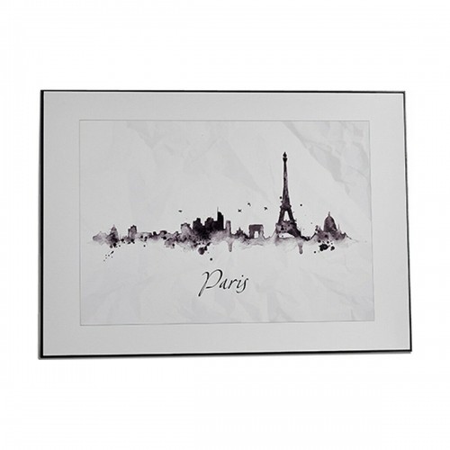 Painting City Black White Particleboard (81,5 x 3 x 121 cm) (3 Units) image 3