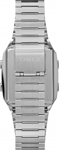 Q Timex Reissue Digital LCA 32.5mm Nerūsējošā tērauda rokassprādzes pulkstenis TW2U72400 image 3